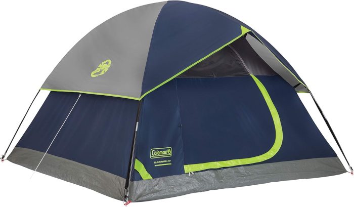 Coleman Sundome 3-Person Tent with Rainfly, Weatherproof Tent Sets Up in 10 Mins