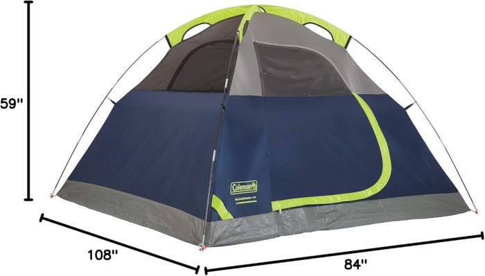 Coleman Sundome 3-Person Tent with Rainfly, Weatherproof Tent Sets Up in 10 Mins - Image 11