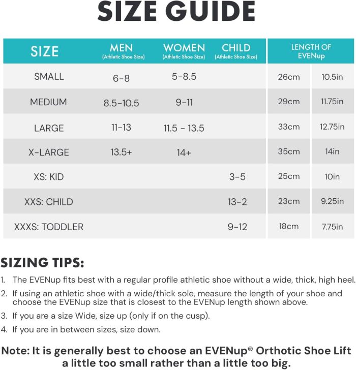 EVENup The Authentic Shoe Balancer Size Medium for use with Walking Boot or leg length discrepancy. Improves your gait using a variety of height adjustments. - Image 2