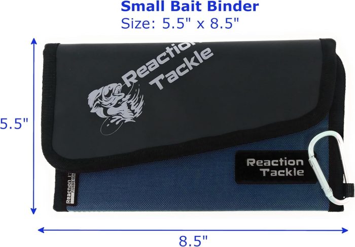 Reaction Tackle Fishing Tackle Organizer Case | Soft Bait Binder | Keep Soft Plastic Baits and Tackle Organized | Removable Storage Pockets - Image 2